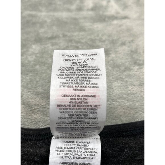 Gymshark Crop Top Women Medium Gray Seamless Long Sleeve Thumb Holes Workout - Picture 10 of 11